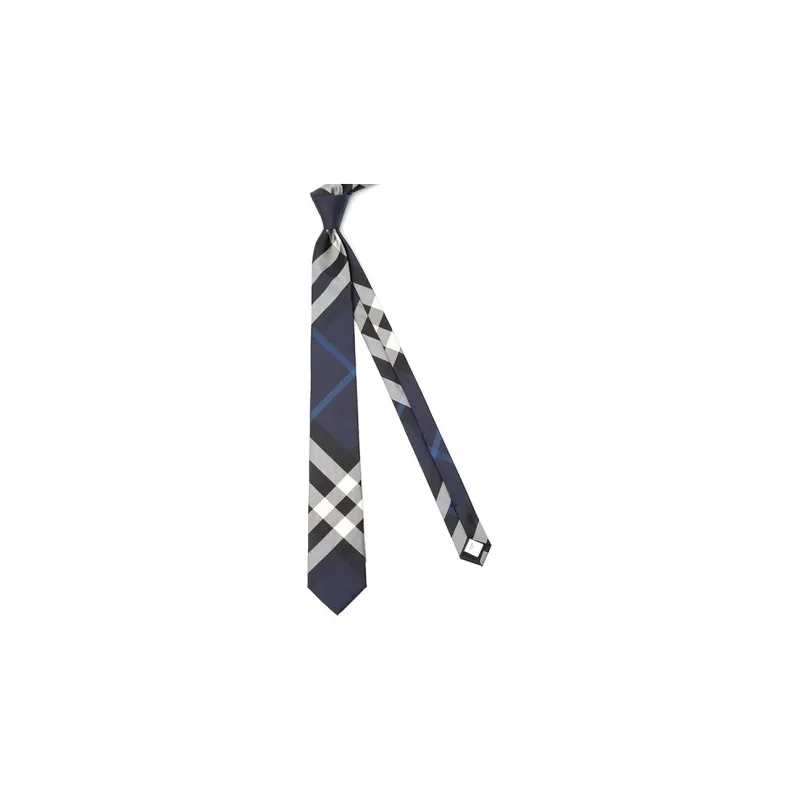 Burberry Checked Pointed Tip Tie-2