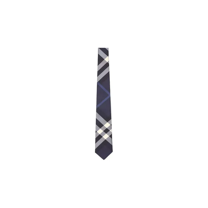 Burberry Checked Pointed Tip Tie-0