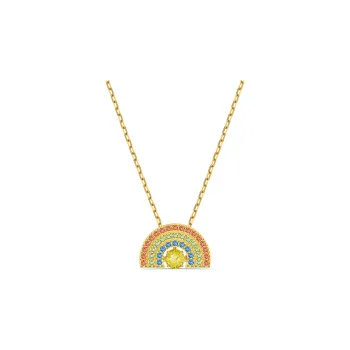 Swarovski Faux Crystal Necklaces Women's Gold Plated