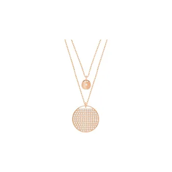 Swarovski Ginger Rose Gold Tone Plated Necklaces Women's