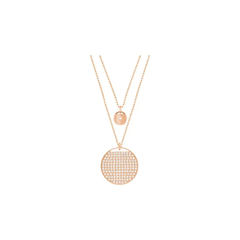 Swarovski Ginger Rose Gold Tone Plated Necklaces Women's-0