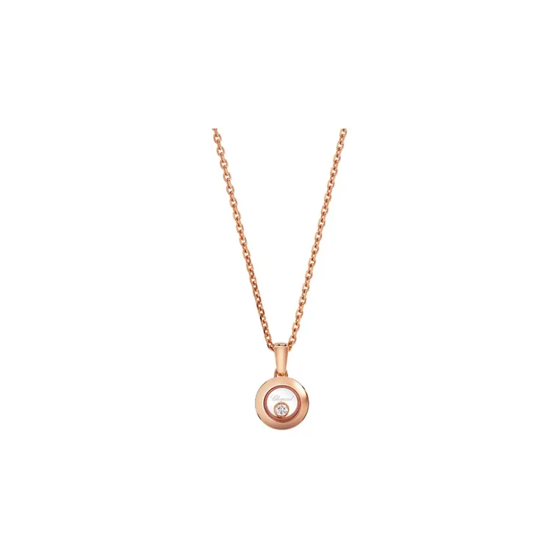 Chopard Happy Diamonds Necklaces Women's Rose Gold-0