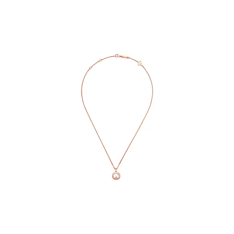 Chopard Happy Diamonds Necklaces Women's Rose Gold-2