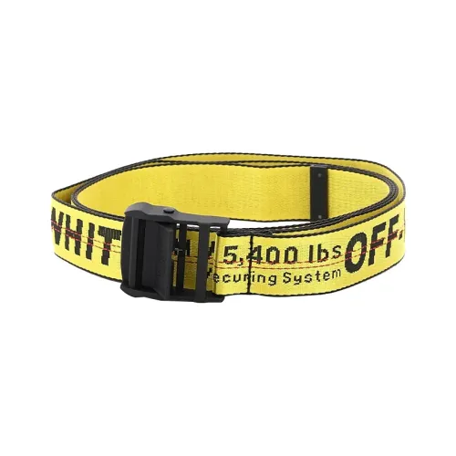 OFF-WHITE Men’s Jacquard Belt Wide 3.5cm Yellow