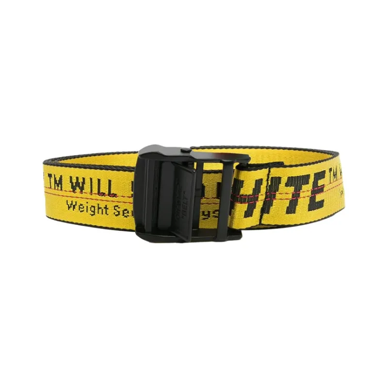 OFF WHITE Belt Yellow Black Width  3.5cm-0