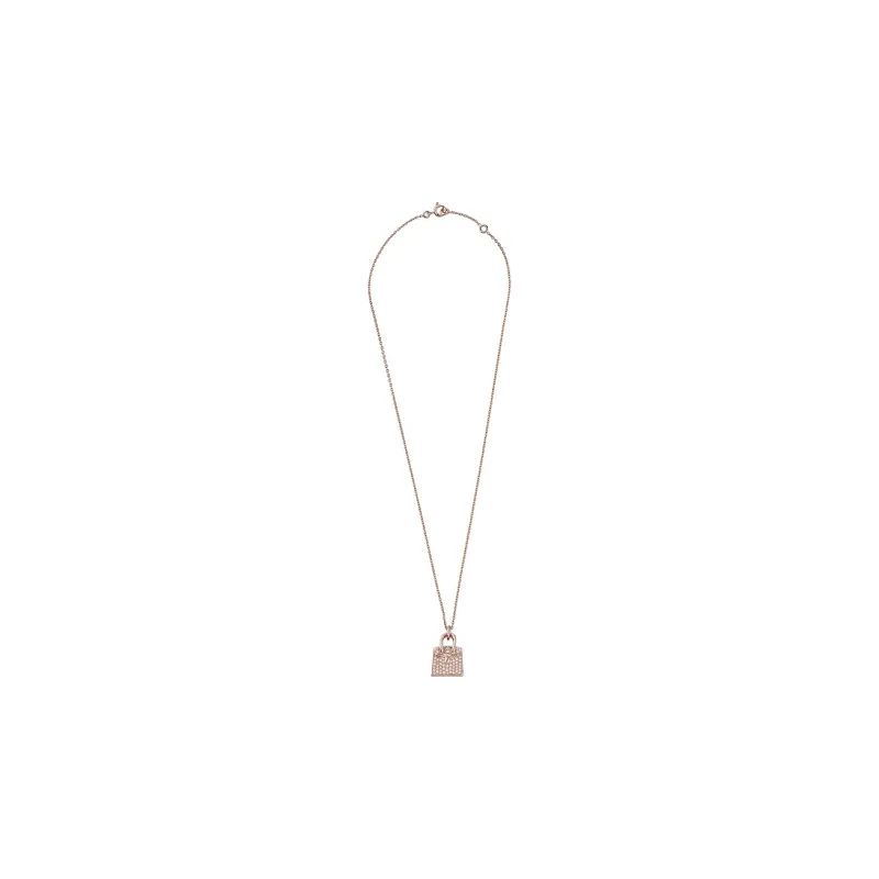 HERMES Birkin 18K Rose Gold Necklaces Women's-1