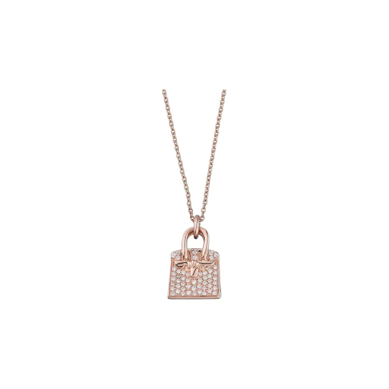 HERMES Birkin 18K Rose Gold Necklaces Women's-0