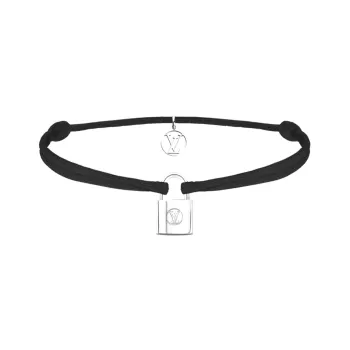 LOUIS VUITTON LOCKIT Bracelets Men Silver Black