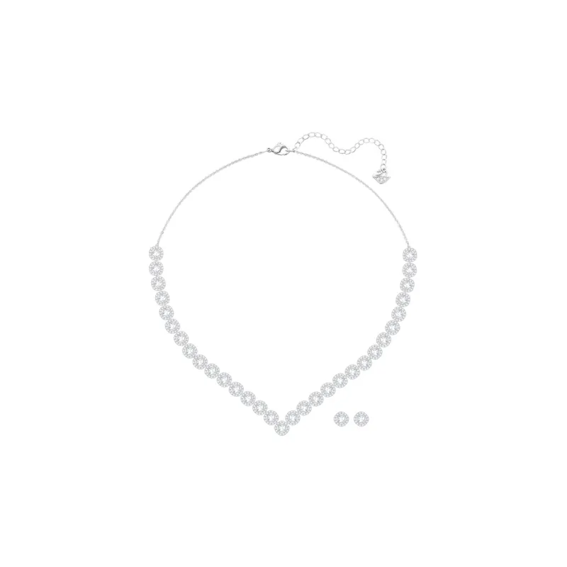 Swarovski Angelic Square Necklaces Women's White-0