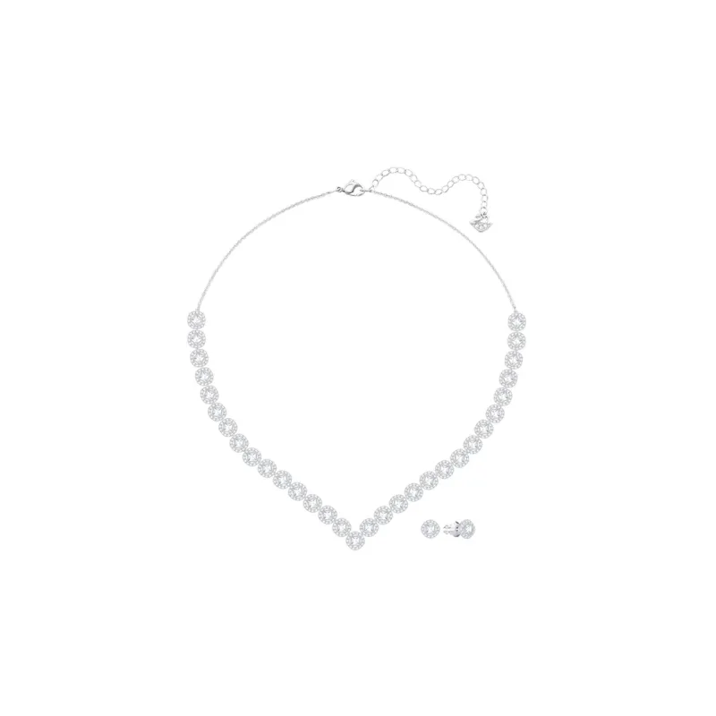 Swarovski Angelic Square Necklaces Women's White-1