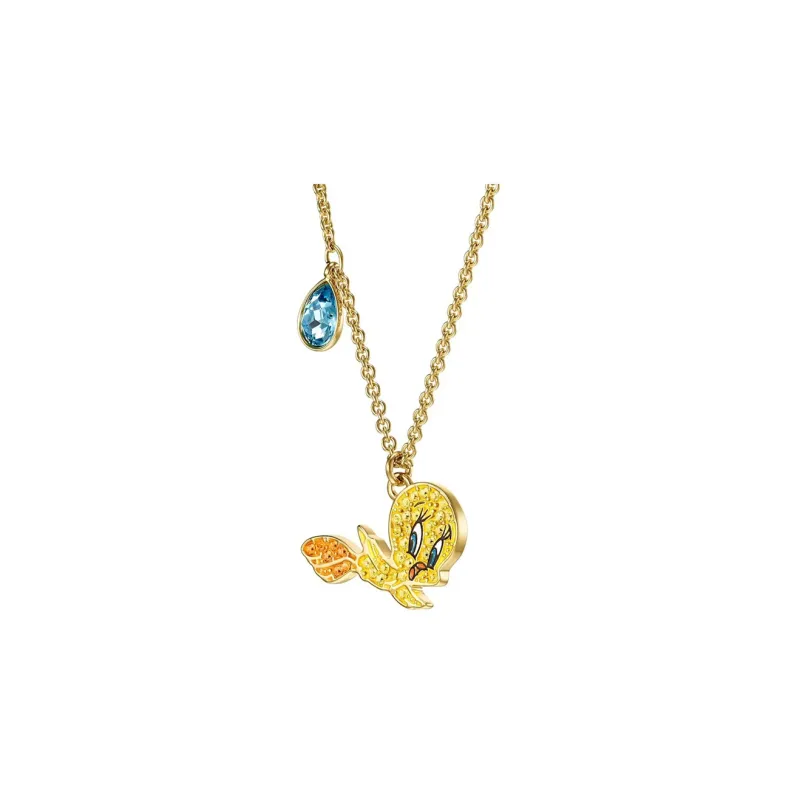 Swarovski Looney Tunes Necklaces Women's Gold Plated-1