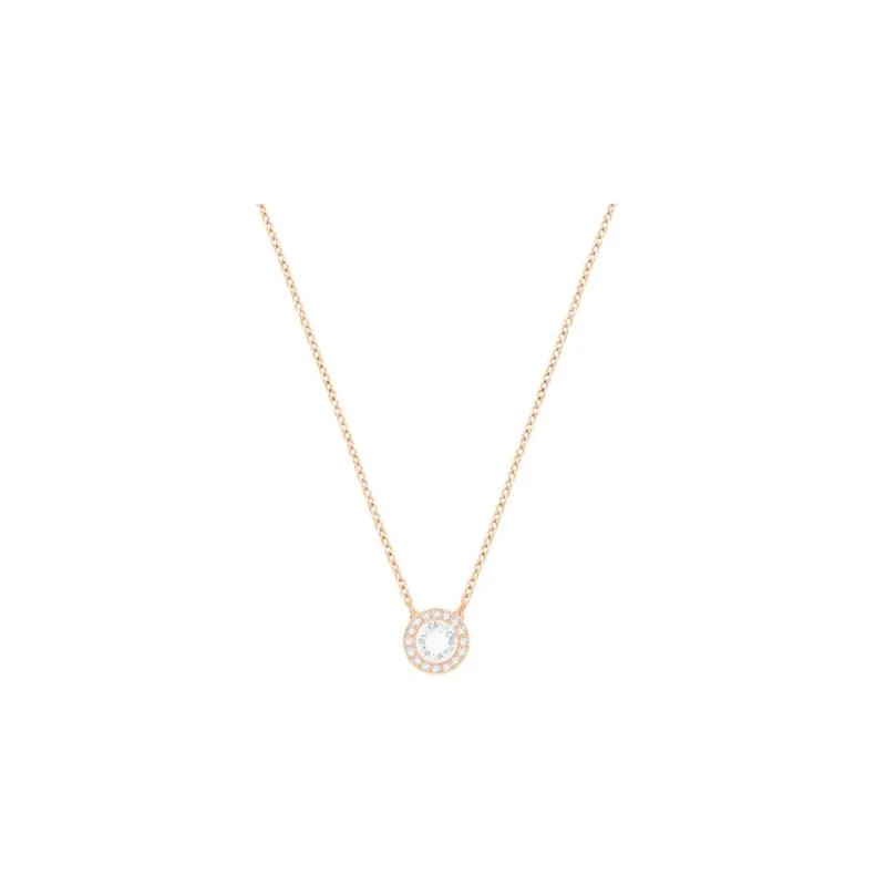 Swarovski Beating Heart Metal Necklaces Women's Rose Gold-0
