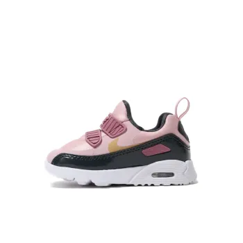 Nike Air Max 90 Anti-Slip Wear-Resistant Low-Top Toddler Shoes Black Pink Infant And Toddler