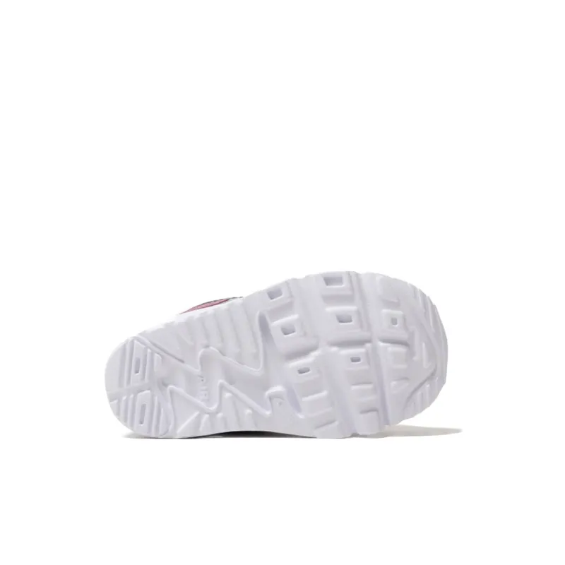 Nike Air Max 90 Anti-Slip Wear-Resistant Low-Top Toddler Shoes Black Pink Infant And Toddler-5