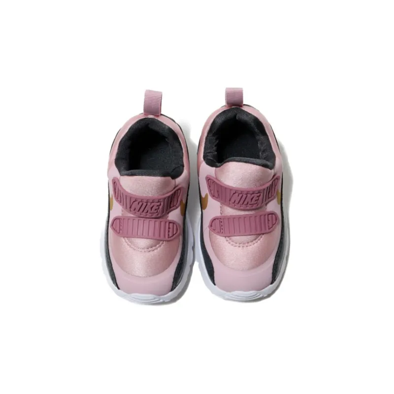 Nike Air Max 90 Anti-Slip Wear-Resistant Low-Top Toddler Shoes Black Pink Infant And Toddler-3