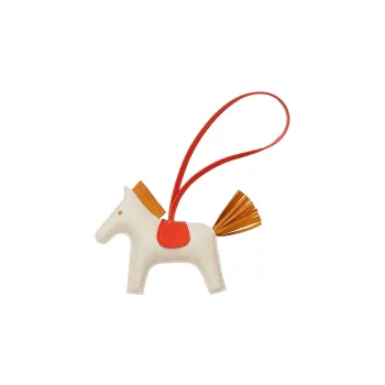 HERMES Pendants Unisex White/Red
