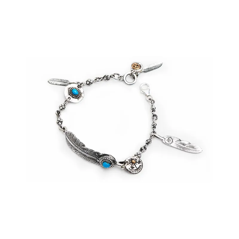Ruibeila 925 Sterling Silver Bracelets Unisex-2