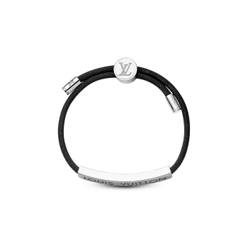 LOUIS VUITTON Brass Bracelets Men's Black