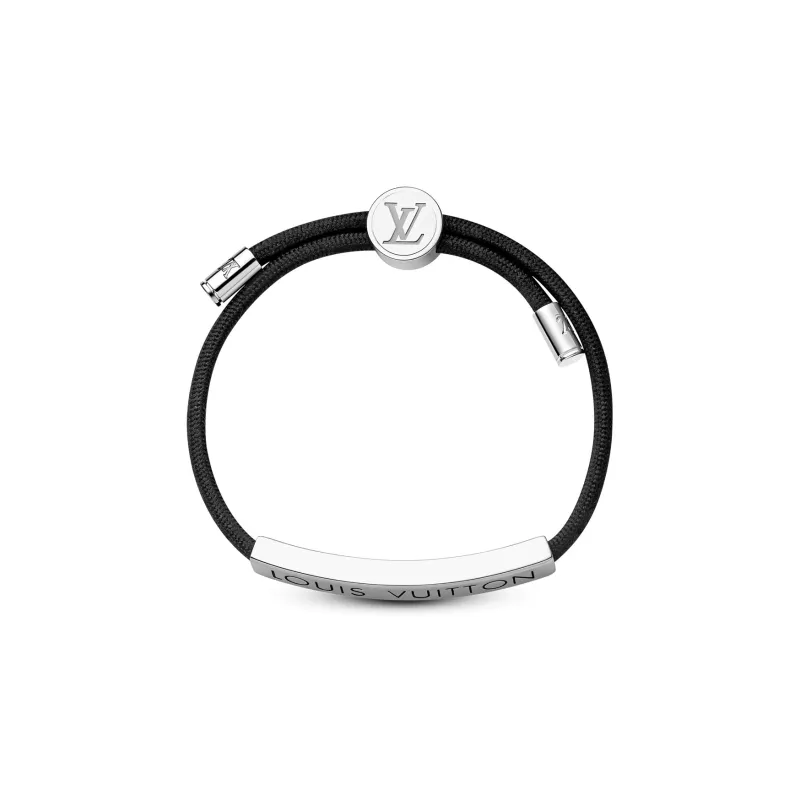 LOUIS VUITTON Brass Bracelets Men's Black-0