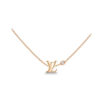 LOUIS VUITTON Idylle Blossom Lv Pendant Pink Gold And Diamond