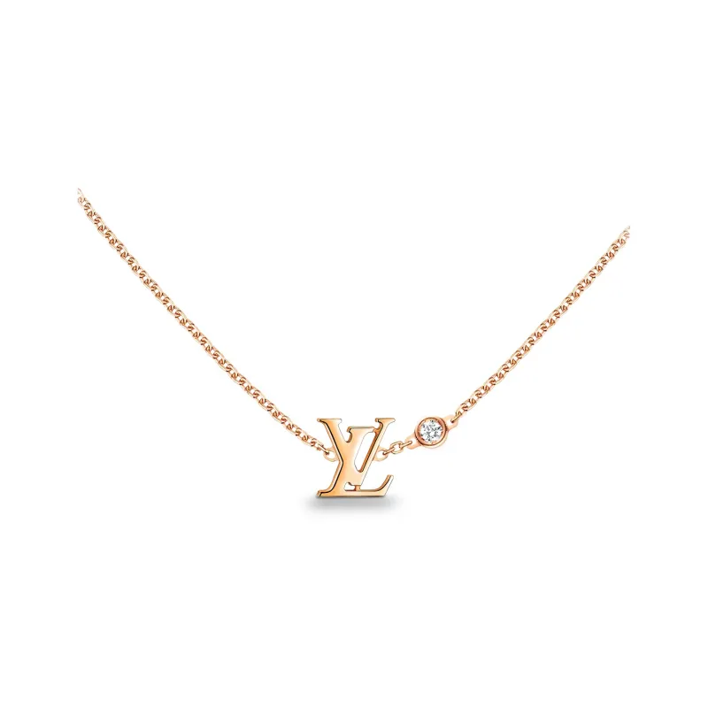 LOUIS VUITTON Idylle Blossom Lv Pendant Pink Gold And Diamond-0