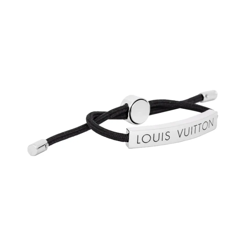 LOUIS VUITTON Brass Bracelets Men's Black-1