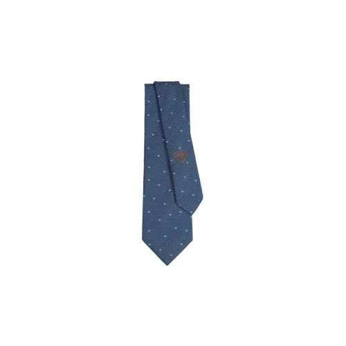 HERMES Darling Ties Men Ocean/Sky Blue