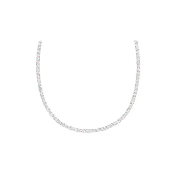 Swarovski Matrix Tennis Rhodium Plated Necklaces Women's