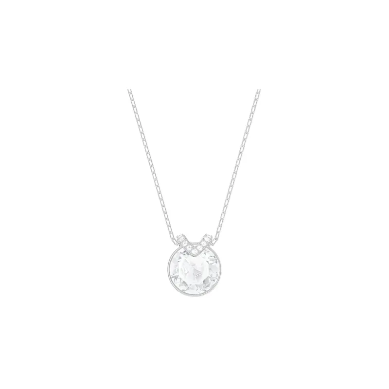Swarovski Bella Crystal, Rhodium Plated Necklaces Women's-0
