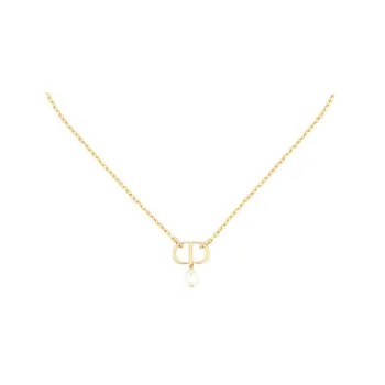 DIOR Metal Necklaces Women's Gold