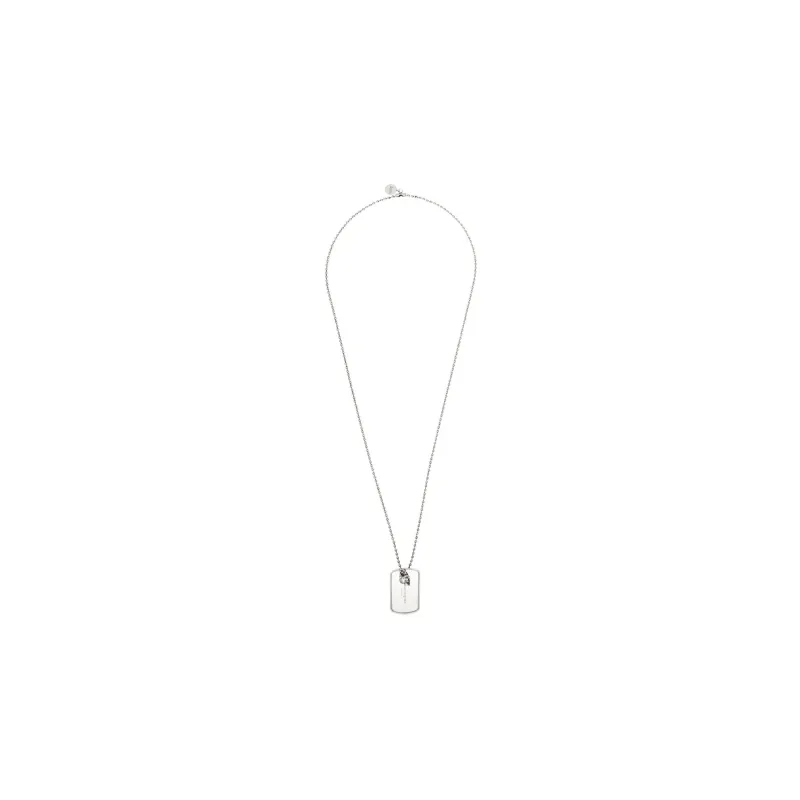 Alexander McQueen Necklaces Men Silver-1