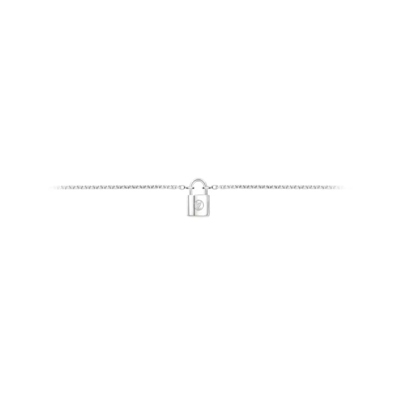 LOUIS VUITTON SiLOUIS VUITTONer Lockit Bracelet Sterling SiLOUIS VUITTONer-1