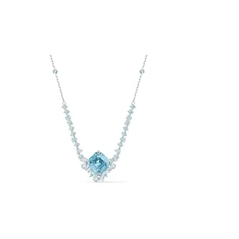 Swarovski Rhodium Plated Necklaces Women's Sea Blue