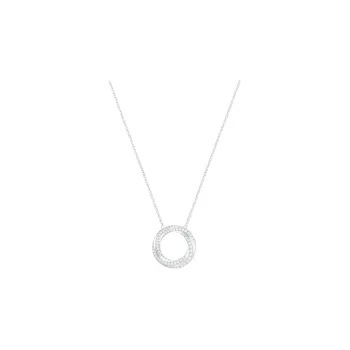 Swarovski Artificial Crystal Necklaces Women's Silver