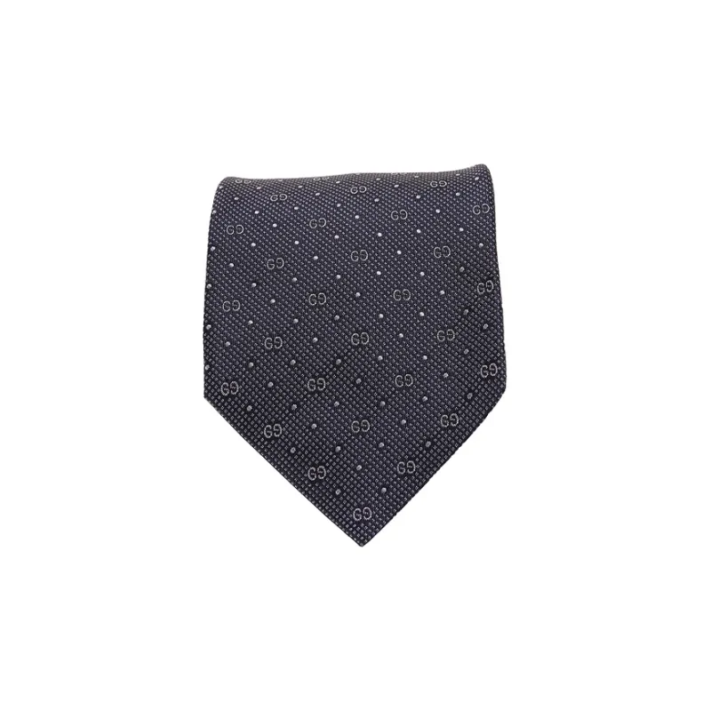 GUCCI Ties Men Gray Polka Dot-1