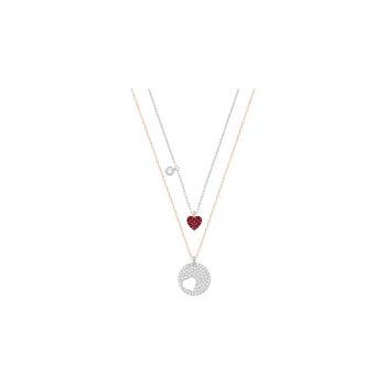 Swarovski Crystal Wishes Necklaces Women's Red