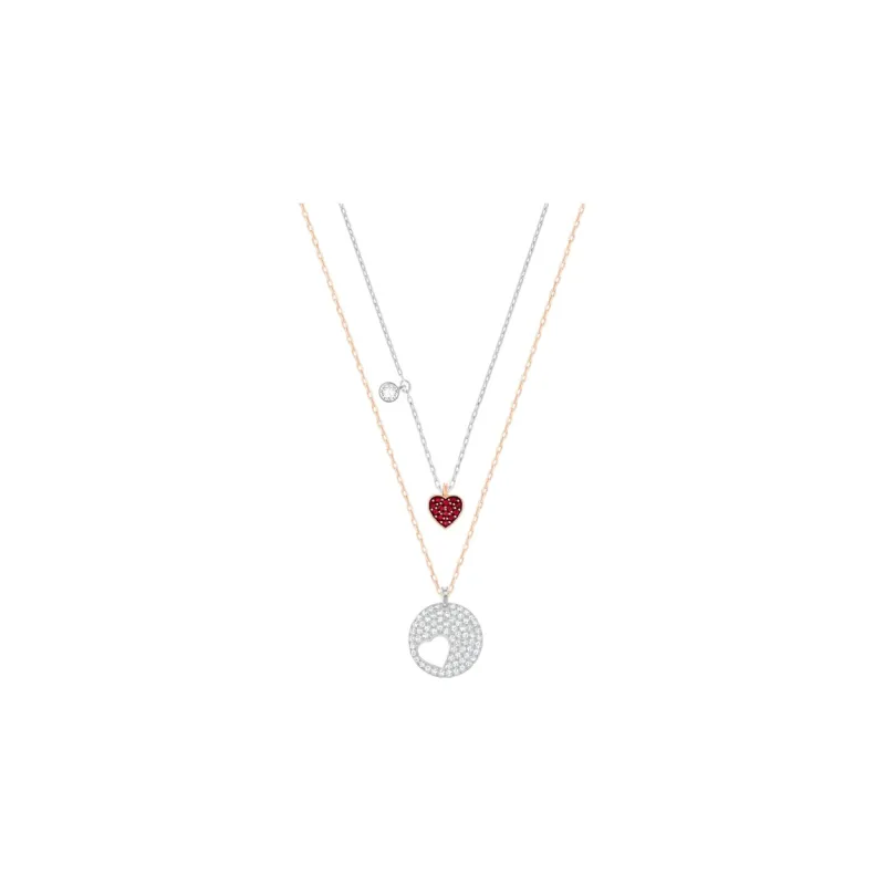 Swarovski Crystal Wishes Necklaces Women's Red-0