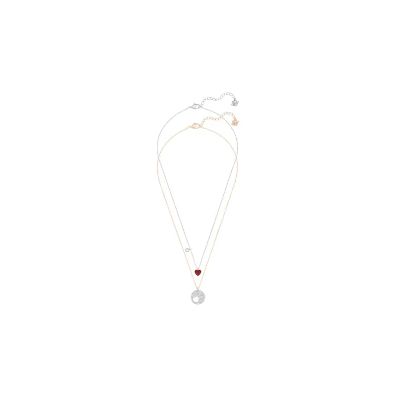 Swarovski Crystal Wishes Necklaces Women's Red-1