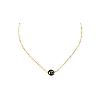 DIOR Classic CD Necklace Series Metal Necklaces Women's