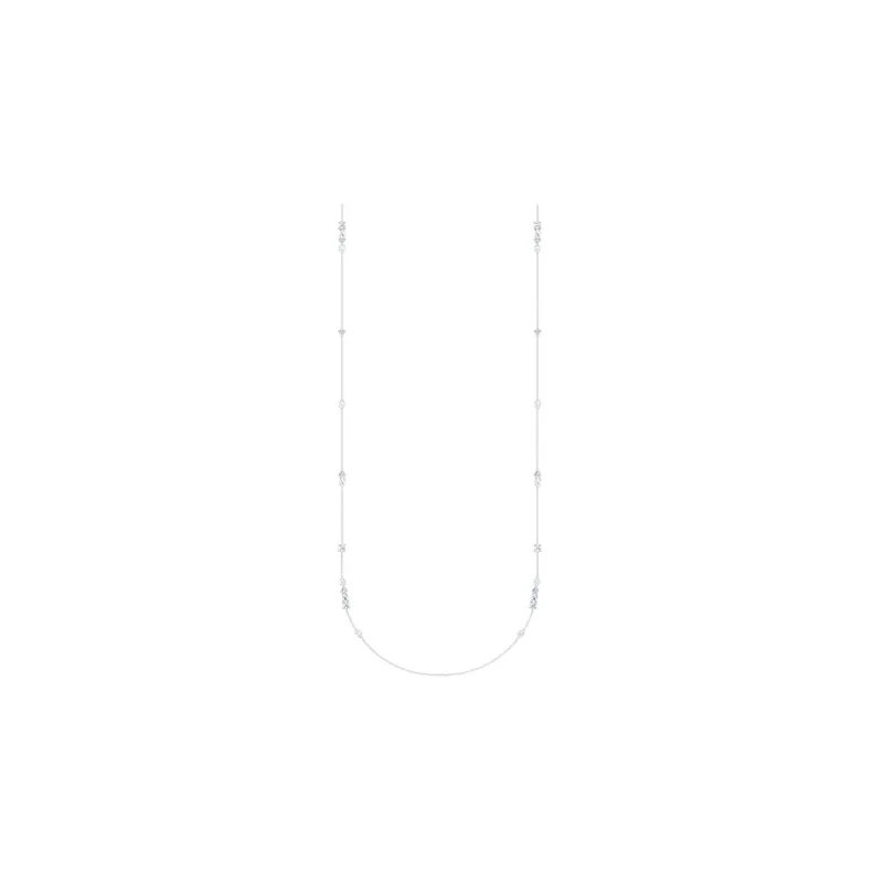 Swarovski Tennis Deluxe Necklaces Women's Silver-0