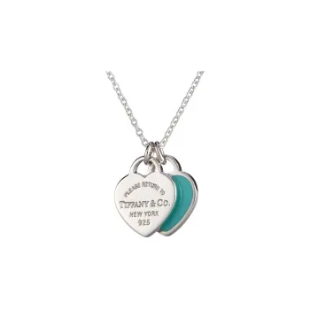 TIFFANY & CO. Return To Tiffany Collection Sterling Silver Necklaces Women's Blue