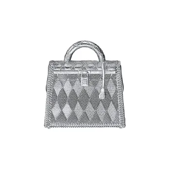 HERMES Palladium Necklaces Women's Silver