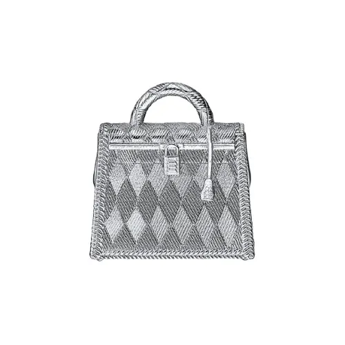 HERMES Palladium Necklaces Women's Silver