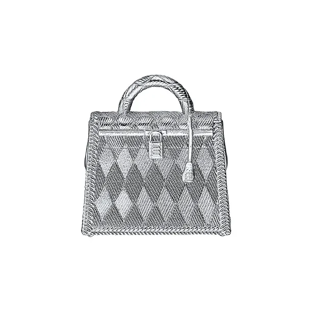 HERMES Palladium Necklaces Women's Silver-0