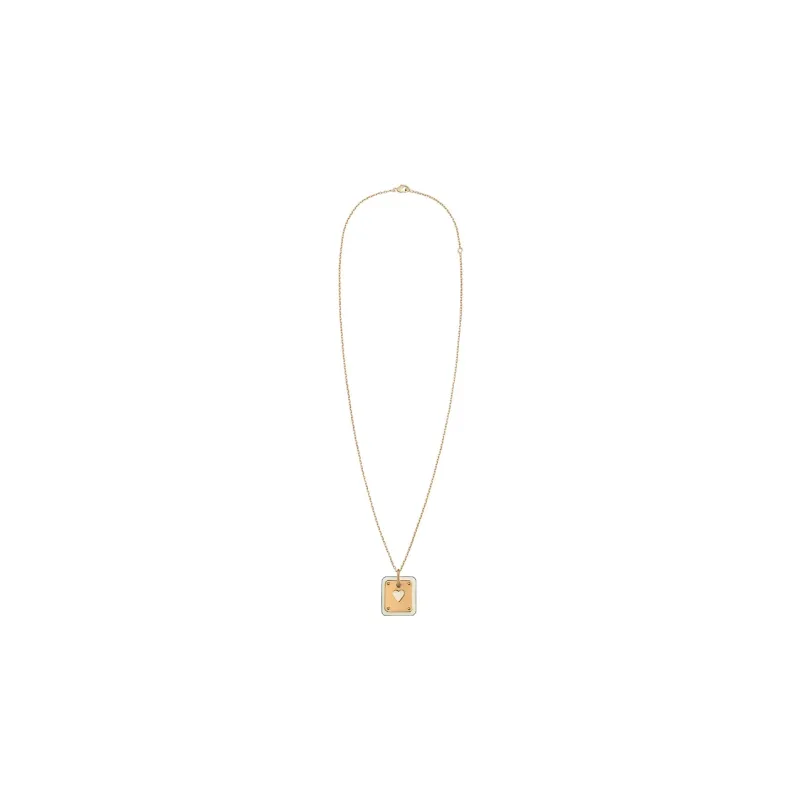 HERMES As De Coeur Calfskin Necklaces Women's-1