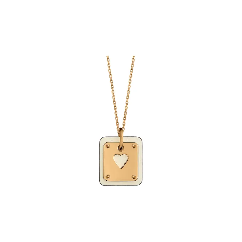 HERMES As De Coeur Calfskin Necklaces Women's-0