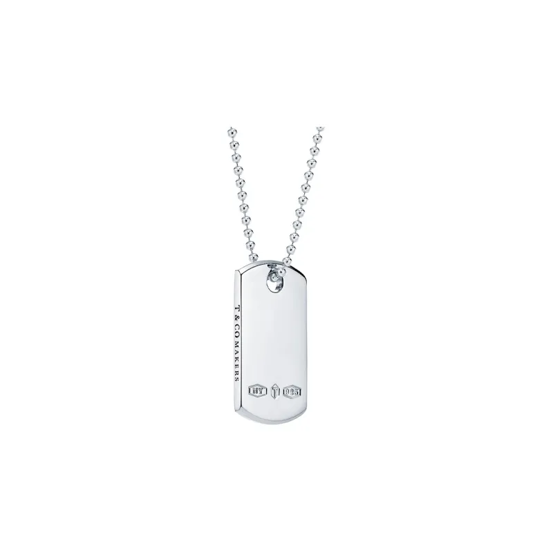 TIFFANY & CO. 925 Sterling Silver Necklaces Unisex-1