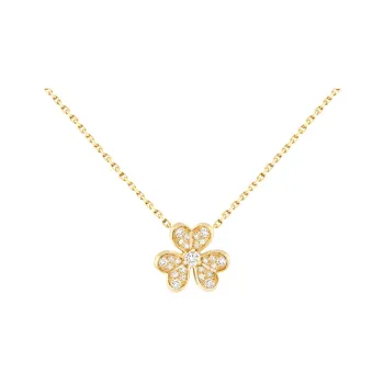 Van Cleef & Arpels Frivole Series Karat Gold Necklaces Women's