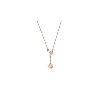 HERMES Ex Libris Karat Gold Necklaces Women's
