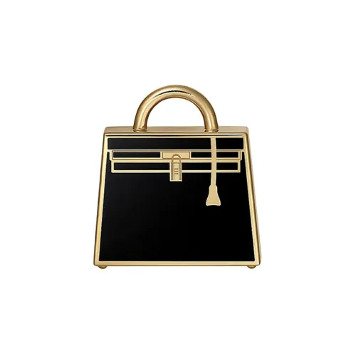 HERMES Kelly Pendants Unisex Black/Gold